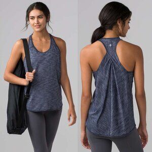 Lululemon Essential Tank Heathered Deep Navy Size 4